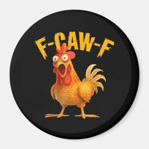 Íman Humor de Corvo F-Caw-F Gótico Divertido Retro Lega
