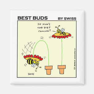 Íman Humor de dieta dos desenhos animados gordos