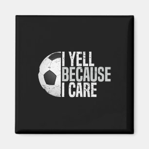 Íman Humor de Fã de Futebol Engraçado Eu Grito Porque E