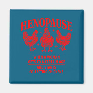 Íman Humor de Galinha na Menopausa Fazenda Aves Ilustra
