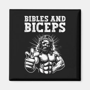 Íman Humor de ginásio musculação Bíblias e Bíceps J