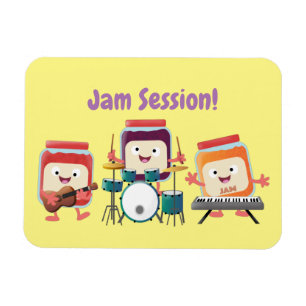 Íman Humor de músico de cartoon de sessão de geleia
