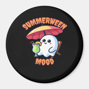 Íman Humor De Summerween No Halloween Kawaii Fantasma N