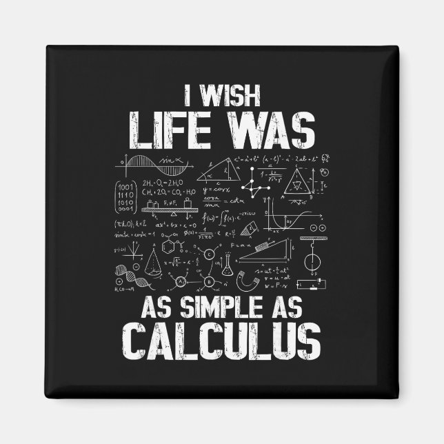 Íman Humor Divertido de Matemática, Piada de Cálculo, E (Frente)