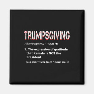 Íman Humor Engraçado Trump No Dia da Turquia Graças