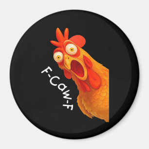 Íman Humor Gótico Corvo F-Caw-F Engraçado