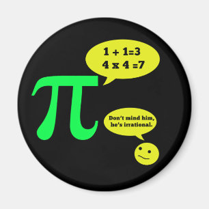 Íman Humor irracional do Pi