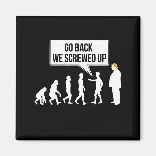 Íman Humor político engraçado anti-Trump evolução