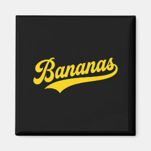 Íman Humor Retrô de Banana Bananas Clássico Homens Mulh