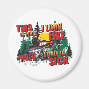 Íman Humor Snowmobiling