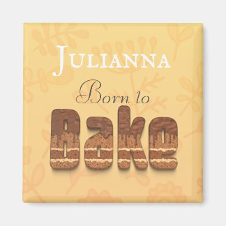 Íman humor tipográfico de nascer a cozinhar