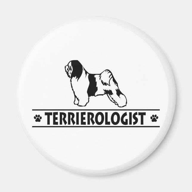 Íman Humorista Tibetano Terrier (Frente)