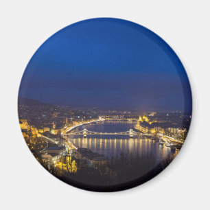 Íman Hungria Budapeste em panorama noturno