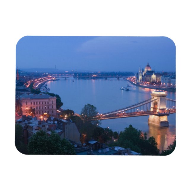 Íman HUNGRIA, Budapeste: Ponte de Szechenyi (Correntes) (Horizontal)