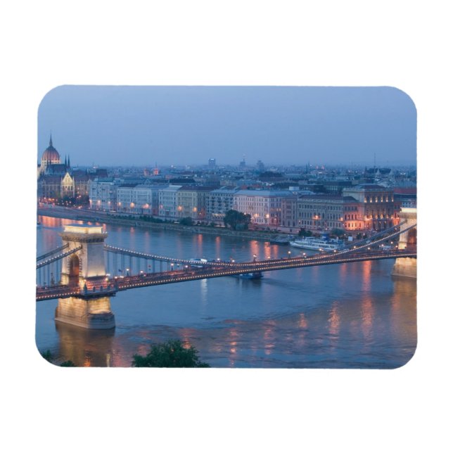 Íman HUNGRIA, Budapeste: Ponte Szechenyi (Cadeia), 3 (Horizontal)
