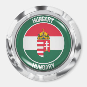 Íman Hungria Round Emblem
