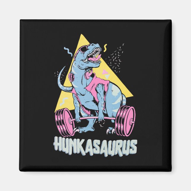 Íman Hunkasaurus T Rex Dinossauro Engraçado Ginásio e T (Frente)