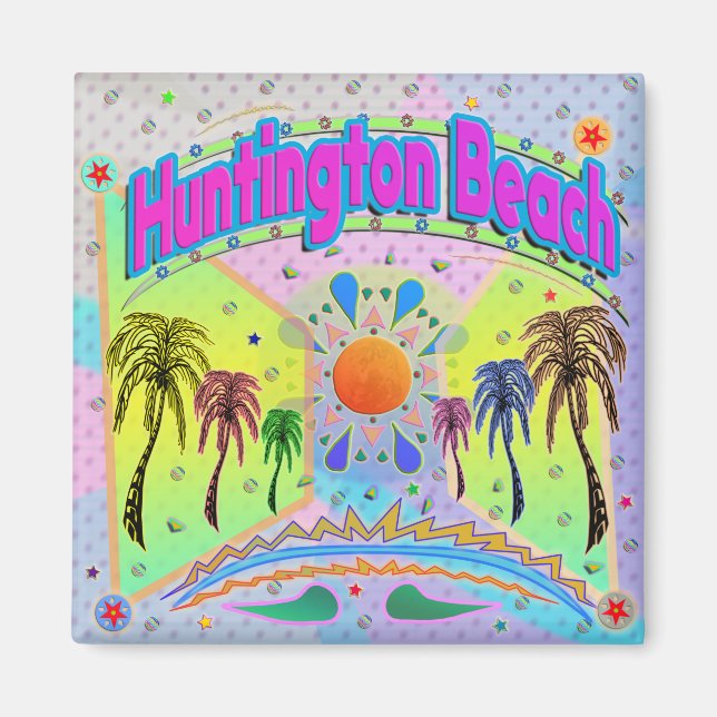 Íman Huntington Beach Calm Desire Magnet (Frente)