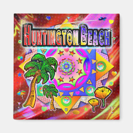 Íman Huntington Beach Tropical Friends Magnet