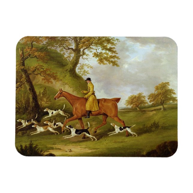 Íman Huntsman e Hounds, 1809 (petróleo sobre a canvas) (Horizontal)