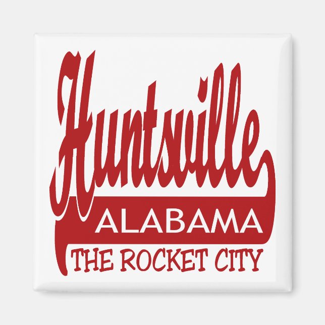 Íman Huntsville, Alabama The Rocket City (Frente)