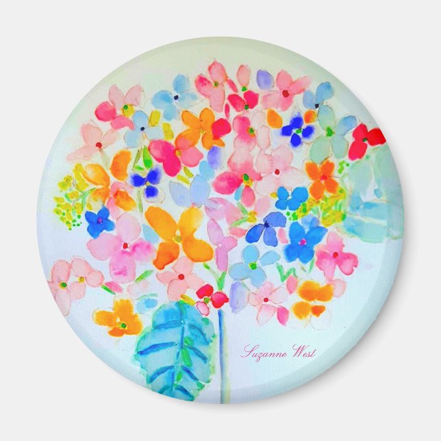 Íman Hydrangea por Ariella & Lily Design (Frente)