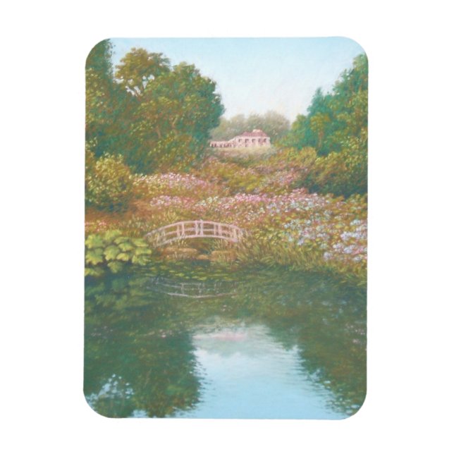 Íman Hydrangea Valley, Trebah Cornwall Photo Magnet (Vertical)