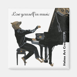 Íman Hyena Piano Music Player Fantasy Art Butnet