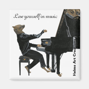 Íman Hyena Piano Music Player Fantasy Art Butnet