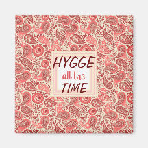 HYGGE o tempo todo Cozy Pink Paisley