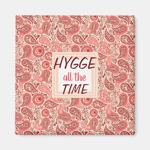Íman HYGGE o tempo todo Cozy Pink Paisley