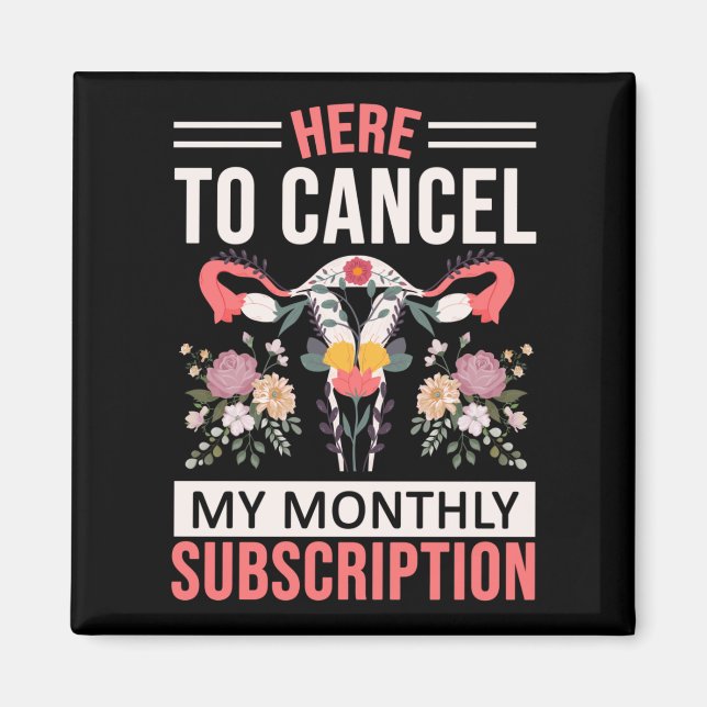 Íman Hysterectomia Engraçada Flores Uterus Remoção (Frente)