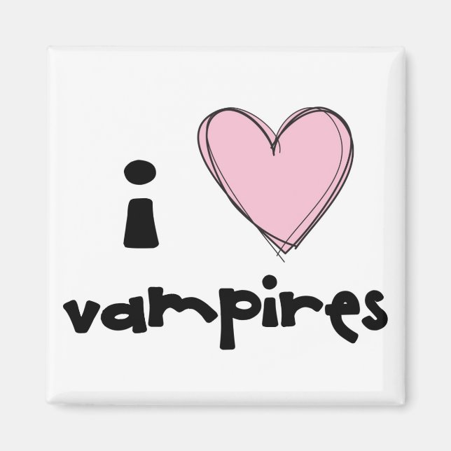 Íman I <3 Vampiros - rosa (Frente)