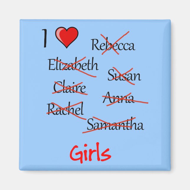 Íman 'I Ä Girls' (Frente)