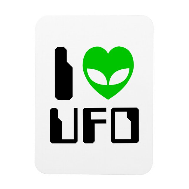 Íman I Alienígena Heart UFO (Vertical)