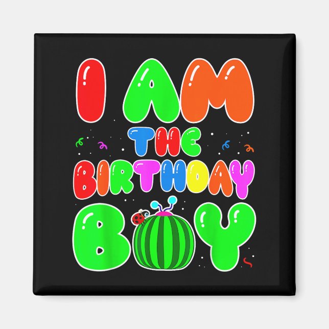 Íman I Am The Birthday Boy Funny Watermelon Birthday Fa (Frente)