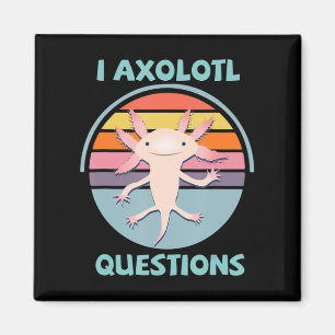 Íman I Axolotl questiona Kawaii Anime Axolotl Gift Adul