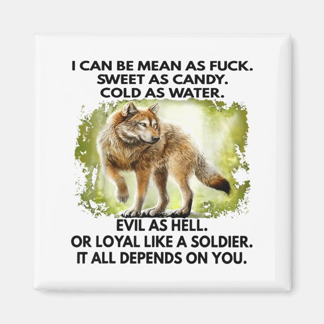 Íman I Can Be Mean As For Sweet As Candy Cold As Water  (Frente)