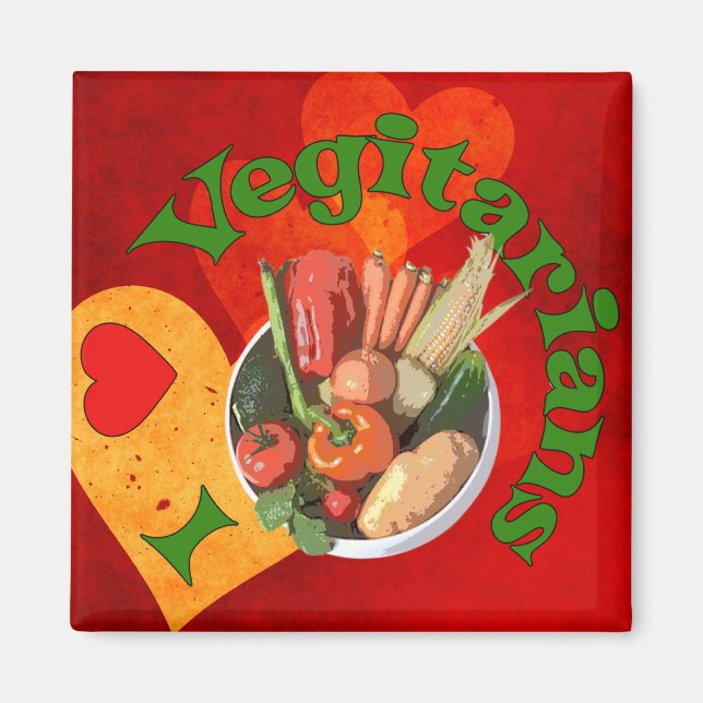 Íman I Coração de Vegetarianos (Frente)