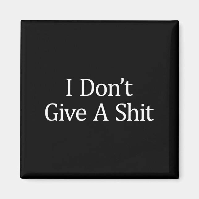 Íman I Don't Give A -  (Frente)