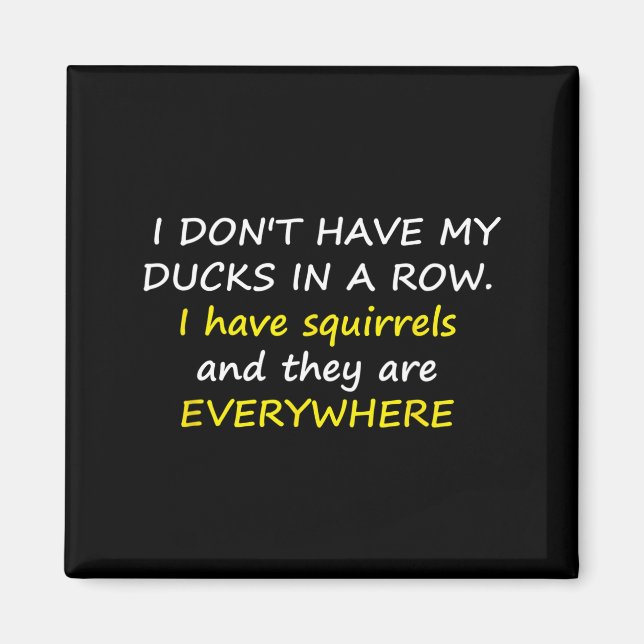 Íman I Don't Have My Ducks In A Row.  (Frente)