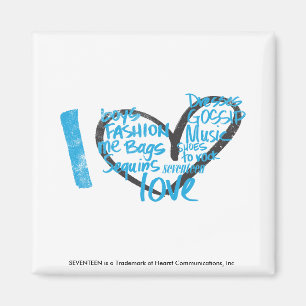 Íman I Grafite Aqua Coração