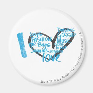 Íman I Grafite Aqua Coração