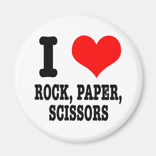 ÍMAN I HEART (AMOR) ROCK PAPER SCISSORAS