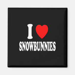 Íman I Heart (amor) Snowbunnies Skiing Snowboard Att