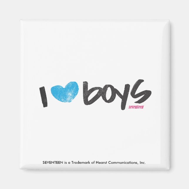 Íman I Heart Boys Aqua (Frente)