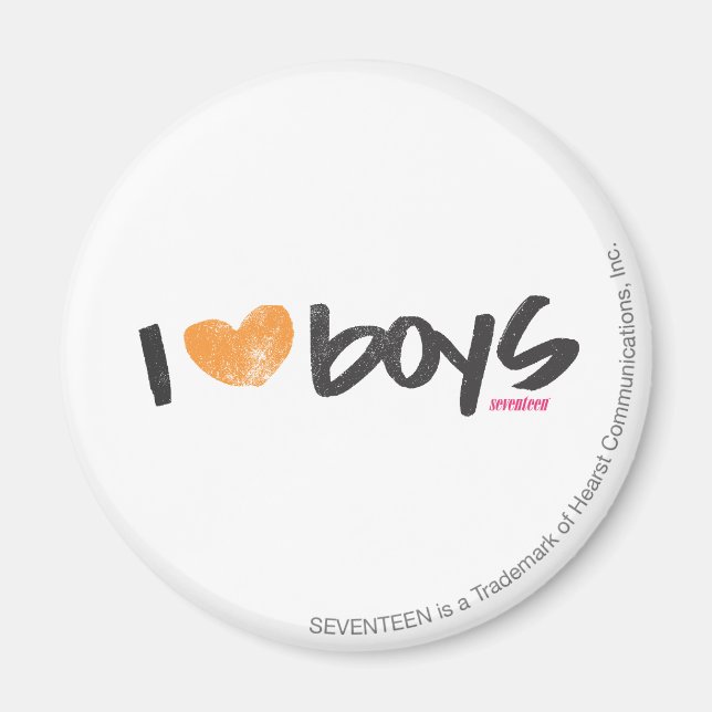 Íman I Heart Boys Orange (Frente)