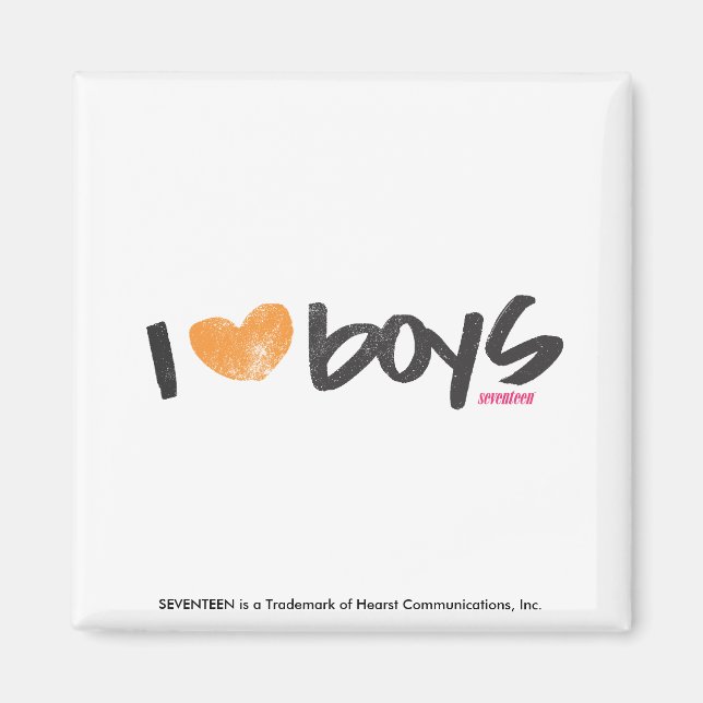Íman I Heart Boys Orange (Frente)