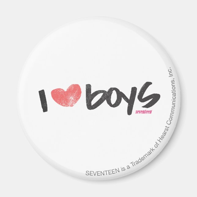 Íman I Heart Boys Pink (Frente)