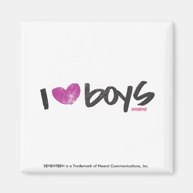 Íman I Heart Boys Purple (Frente)